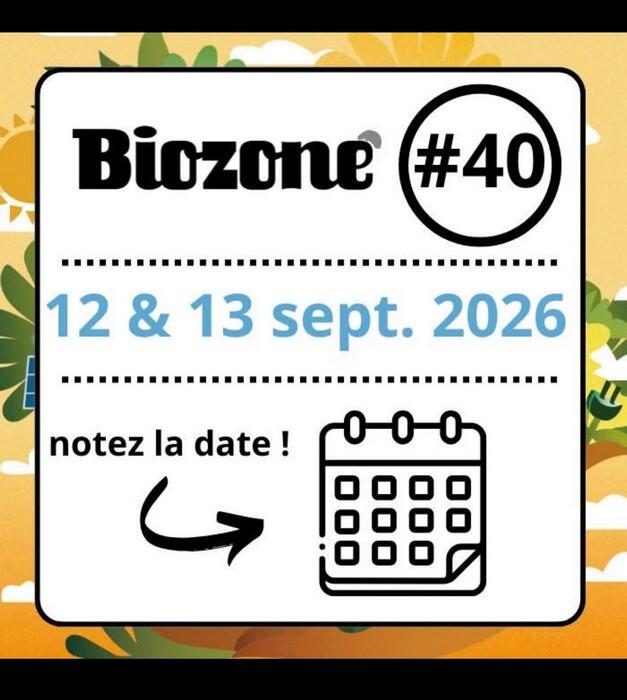 Biozone - 12 & 13 septembre 2026 - Guerlédan - Save the date