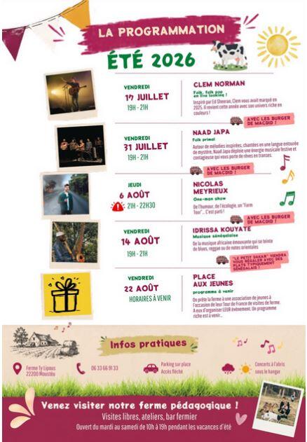Programmation estivale