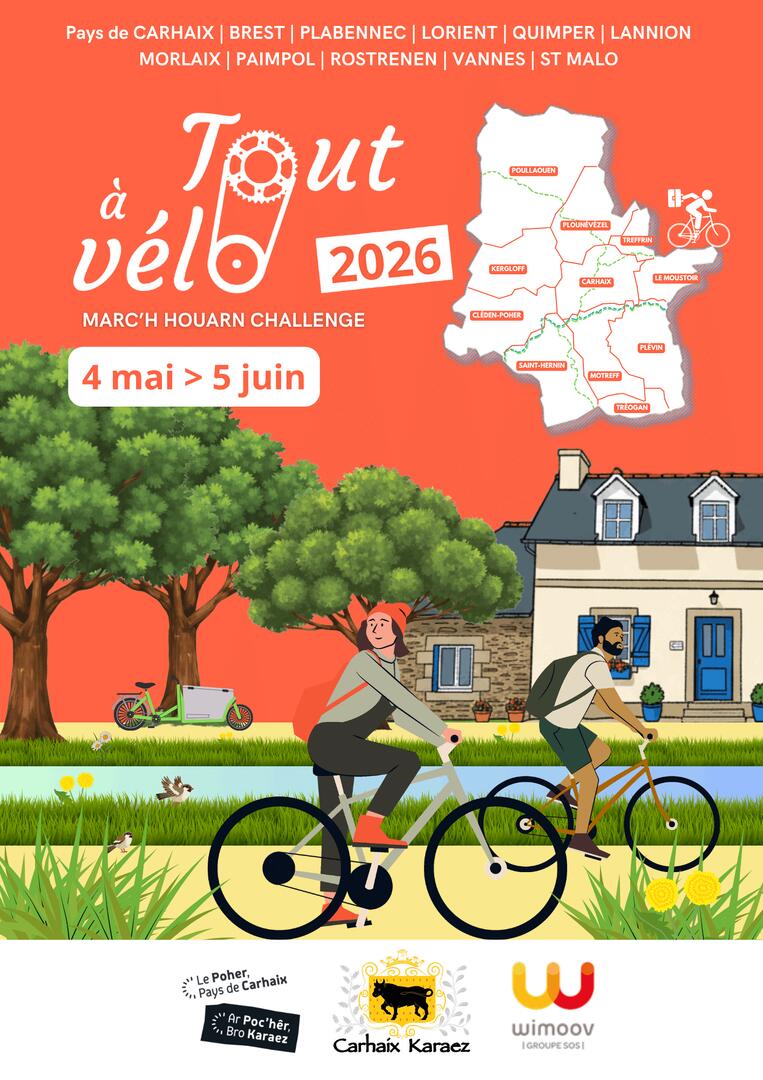 Challenge Tout à vélo 4 mai au 5 juin