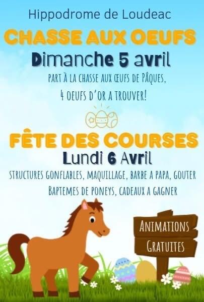 Chasse aux oeufs et Fête des courses - 5 & 6 avril 2026 - Loudéac