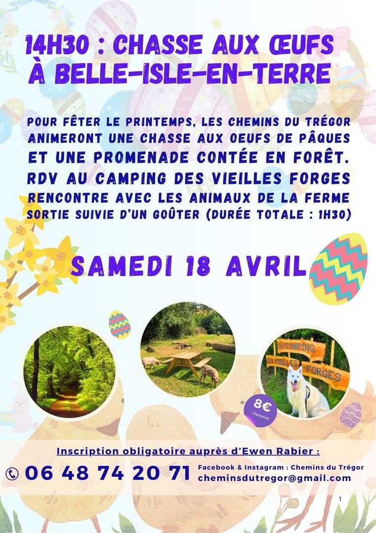 Chasse aux oeufs à Belle-Isle-en-Terre