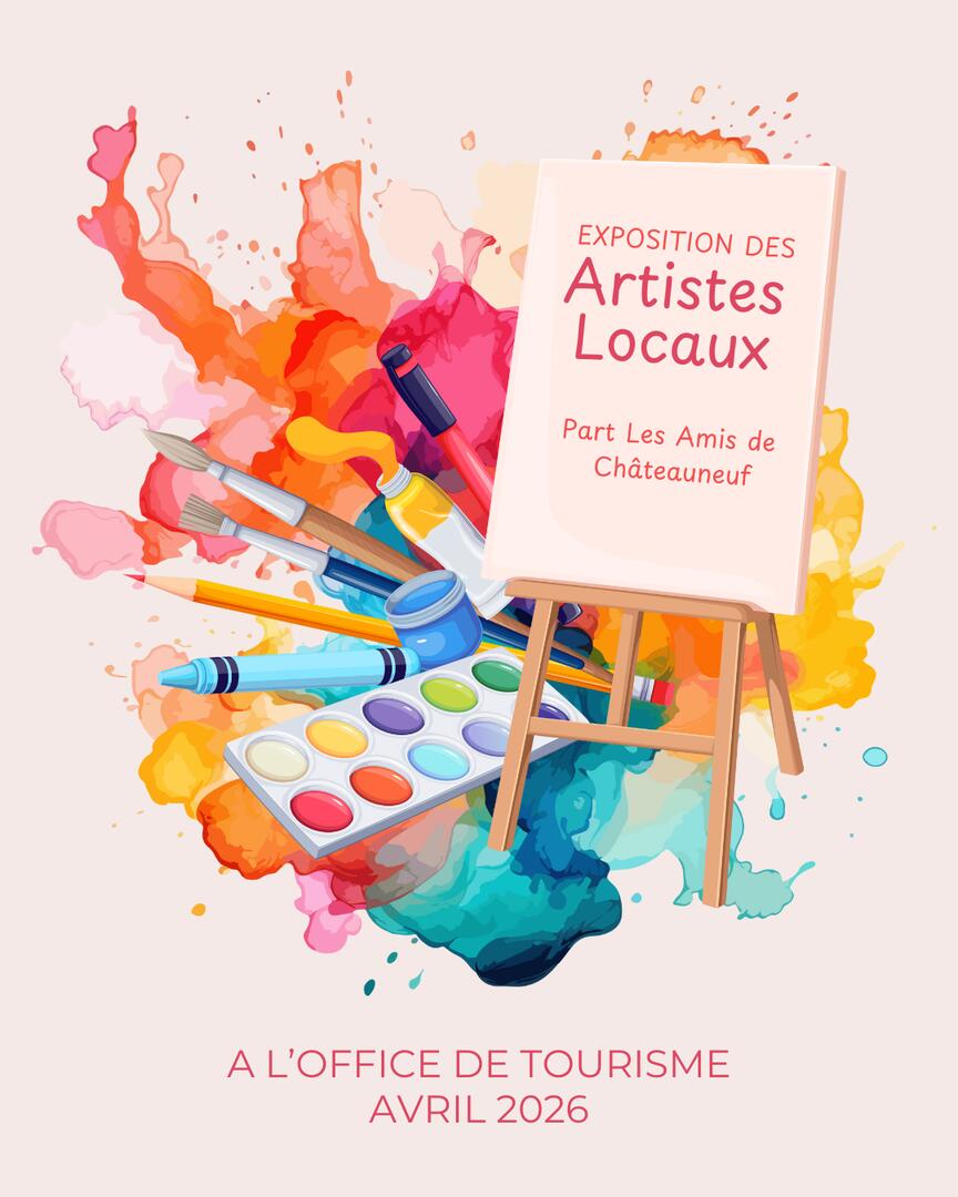 Affiche expo artistes locaux