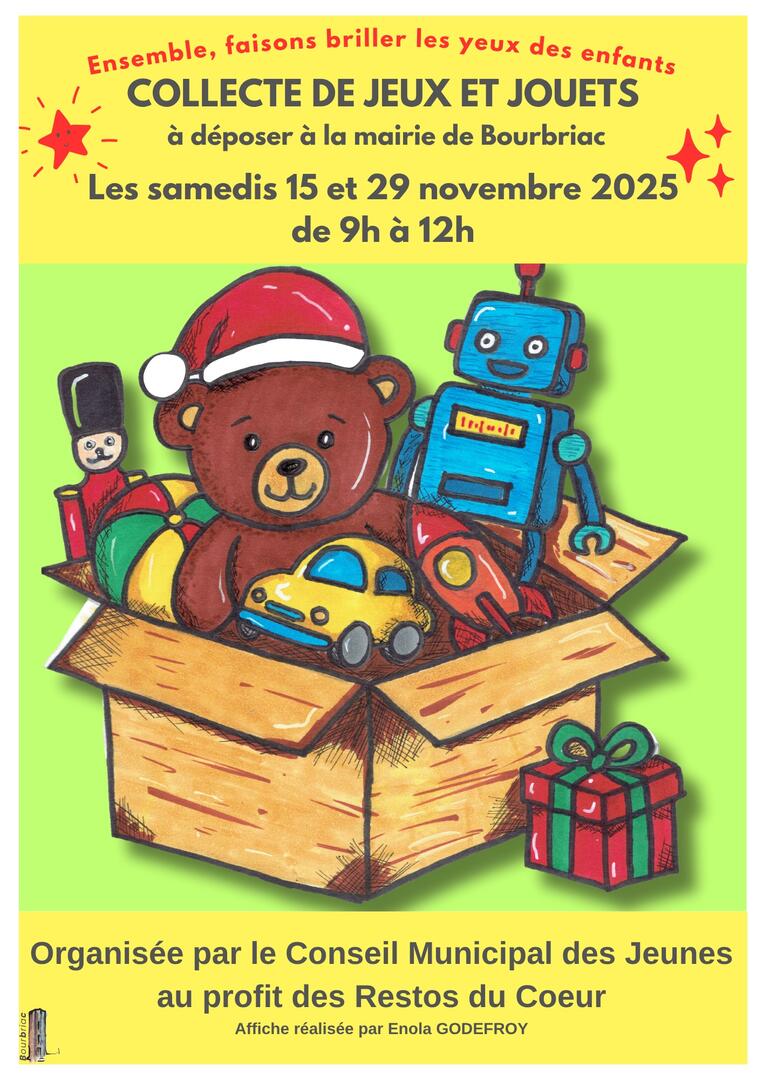 Collecte de jouets à Bourbriac