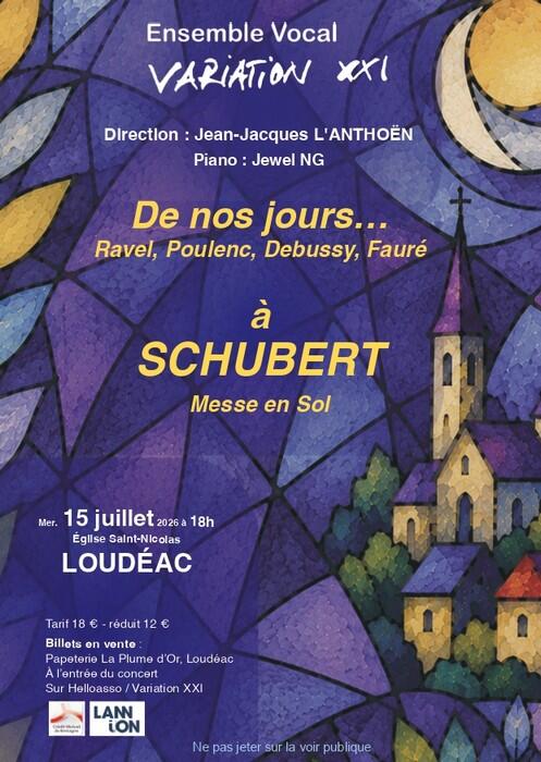 Concert Ensemble vocal Variations - 15 juillet 2026 - Loudéac