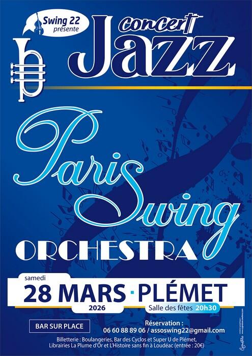Concert-Jazz-Paris-Swing-Orchestra - 28 mars 2026 - Plémet