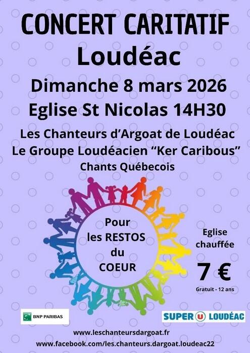 Concert caritatif - 8 mars 2026 - Loudéac