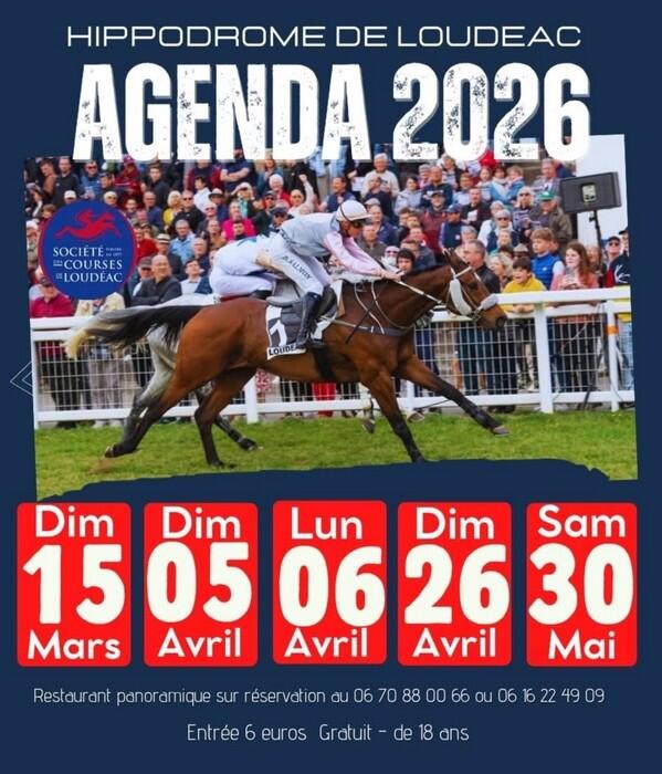 Courses hippiques - Printemps 2026 - Hippodrome -Loudéac