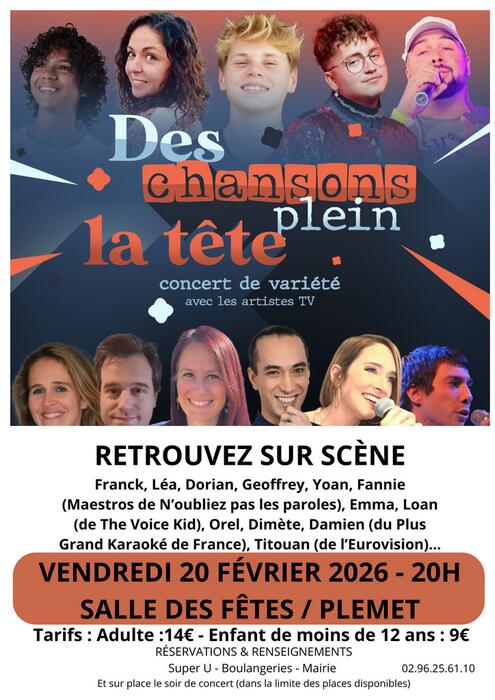 Des chansons plein la tête - 20 février 2026 - Plémet