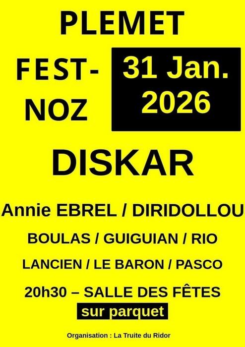 Fest-Noz - 31 Janvier 2026 - Plémet