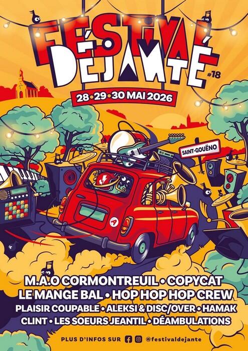 Festival Déjanté - 28 29 30 30 mai 2026 - Saint-Gouëno