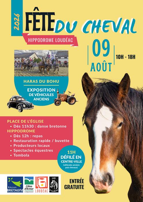 Fête du cheval - 9 août 2026 - Loudéac