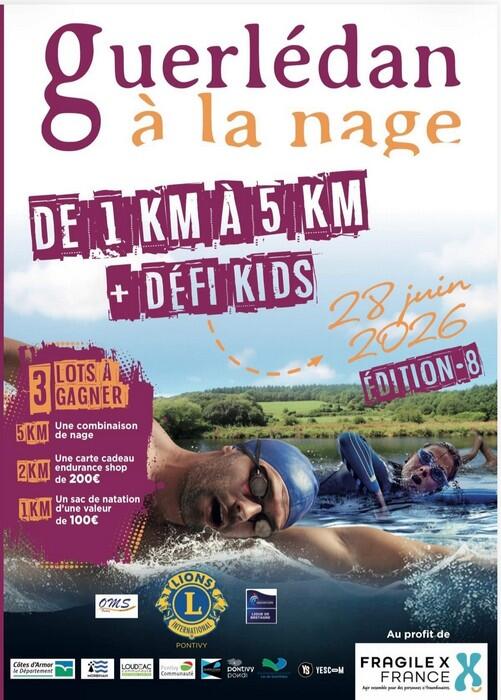 Guerlédan à la nage - 28 juin 2026 - Guerlédan