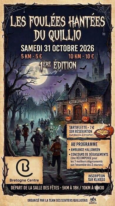 Les foulées hantées du Quillio - 2- 31 octobre 2026 - Le Quillio