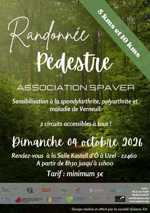 Randonnée - Association SPAVER - 4 octobre 2026 -Uzel