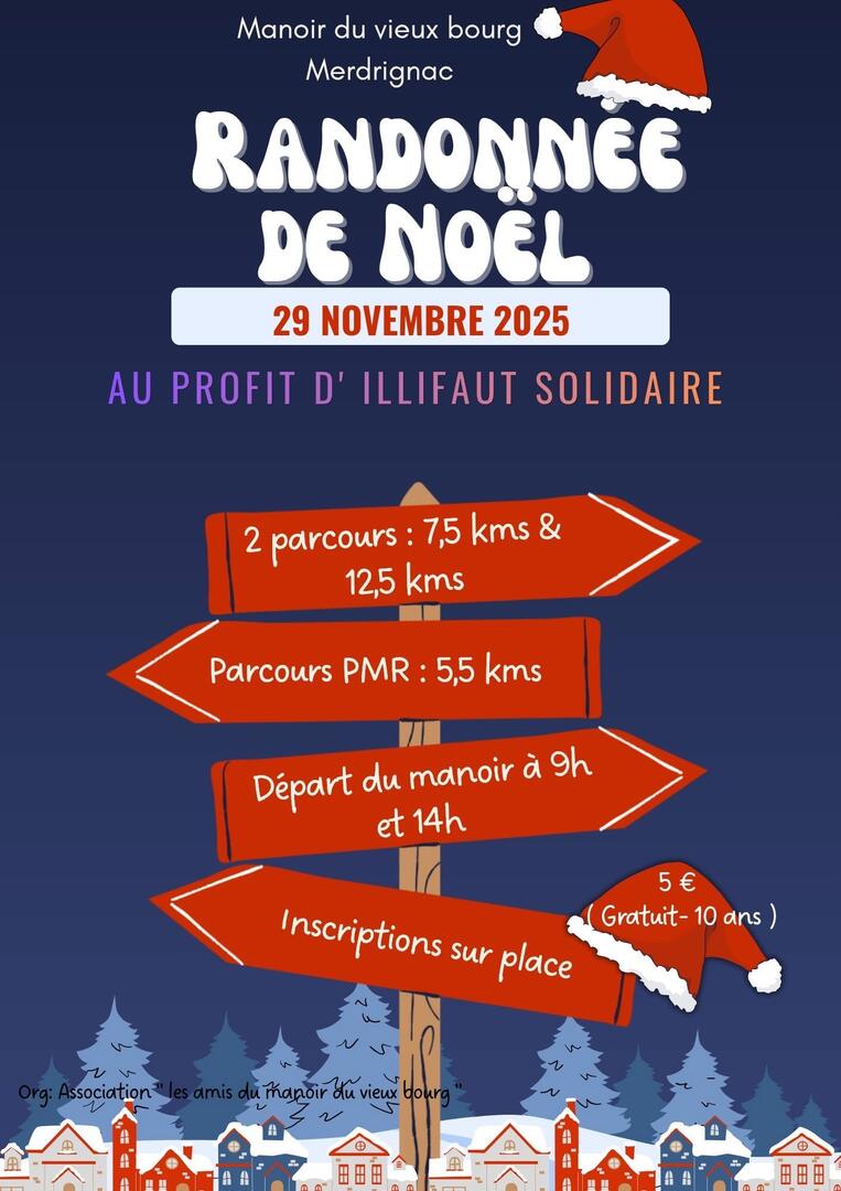 Randonnée de Noël - 29 Novembre 2025 - Merdrignac