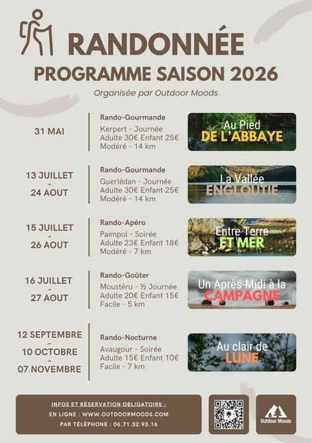 Randonnées - Programme saison 2026