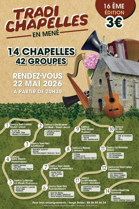 Tradi Chapelles en Mené 2026  - 2