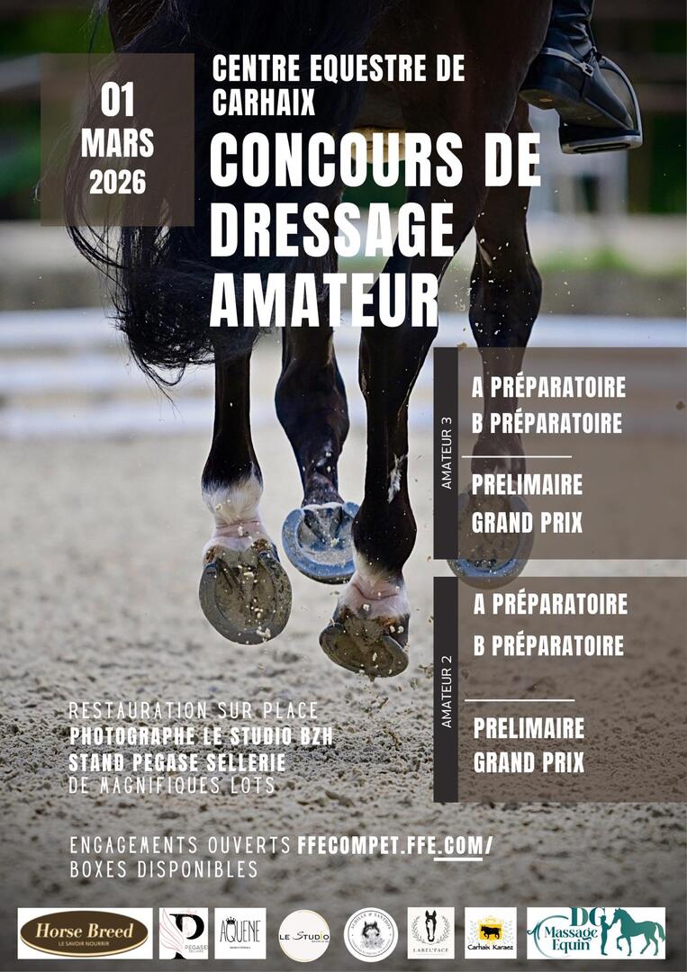 affiche concours 1er mars centre equestre