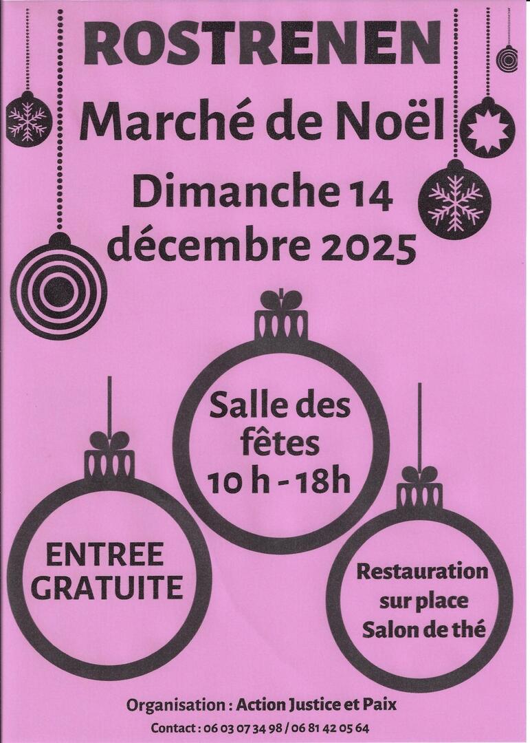 affiche marché noel 2025