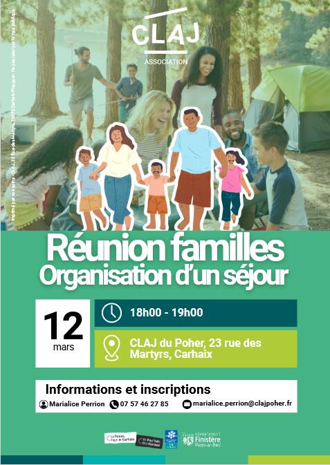 reunion de préparation voyage familles