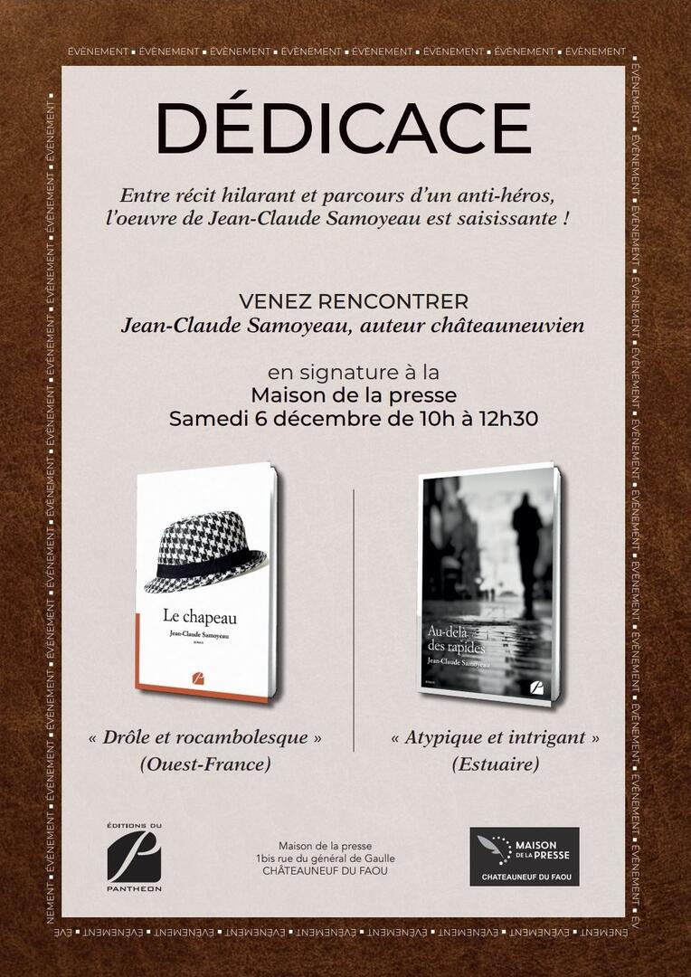 Dédicace de Jean-Claude Samoyeau