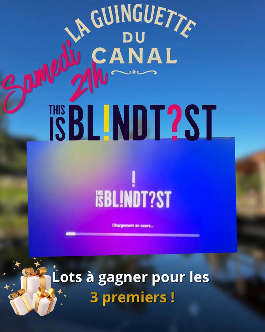 Affiche d'animation de la guinguette du Canal