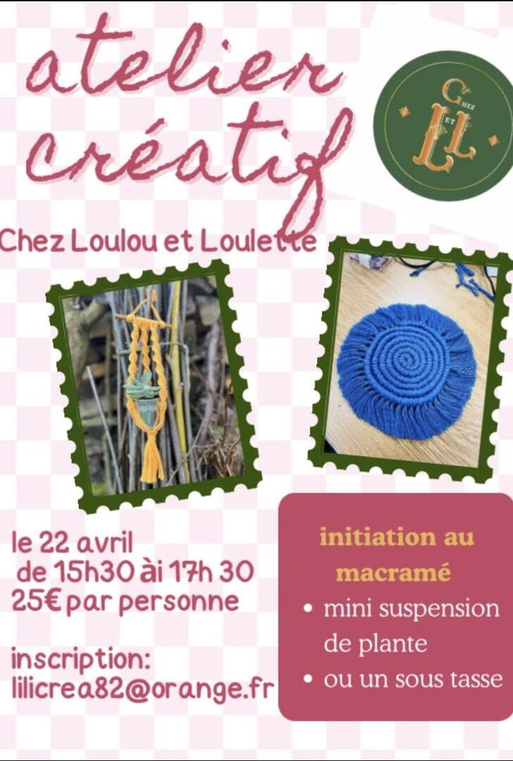 Atelier créatif macramé