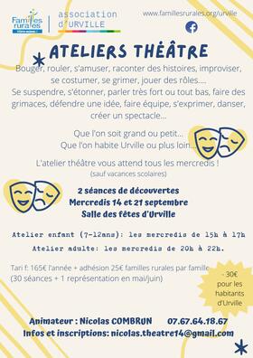 Ateliers théâtre