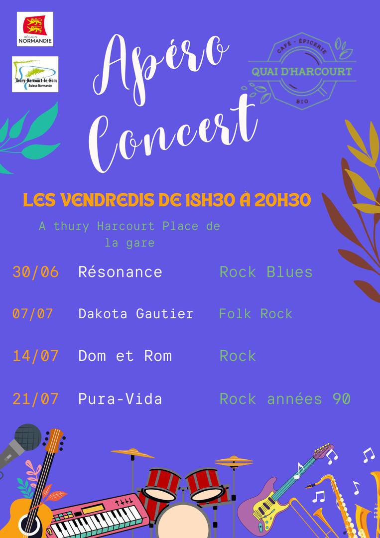 Summer Music Festival Design with Guitar and Colorful Botanical Elements - 1