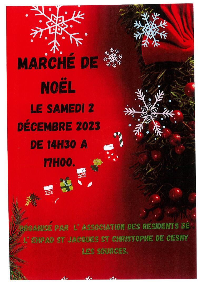 Marché de Noël EHPAD 2023