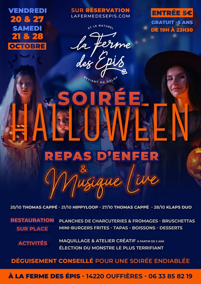 Soirées Halloween à la ferme des Epis
