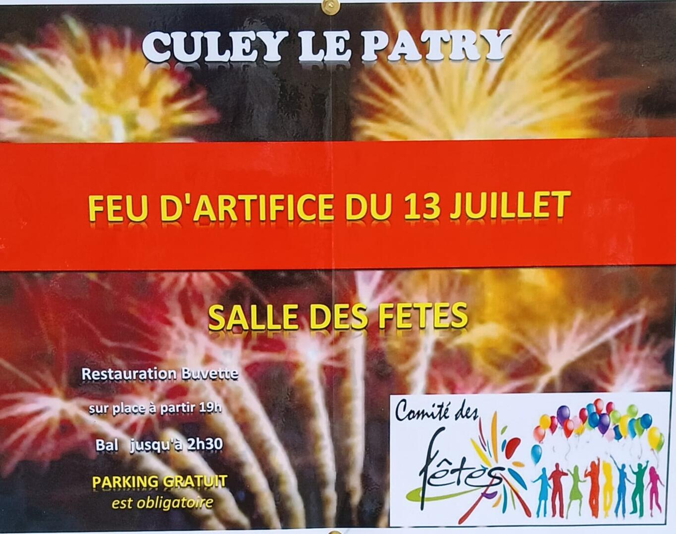 Feu artifice Culey-le-Patry