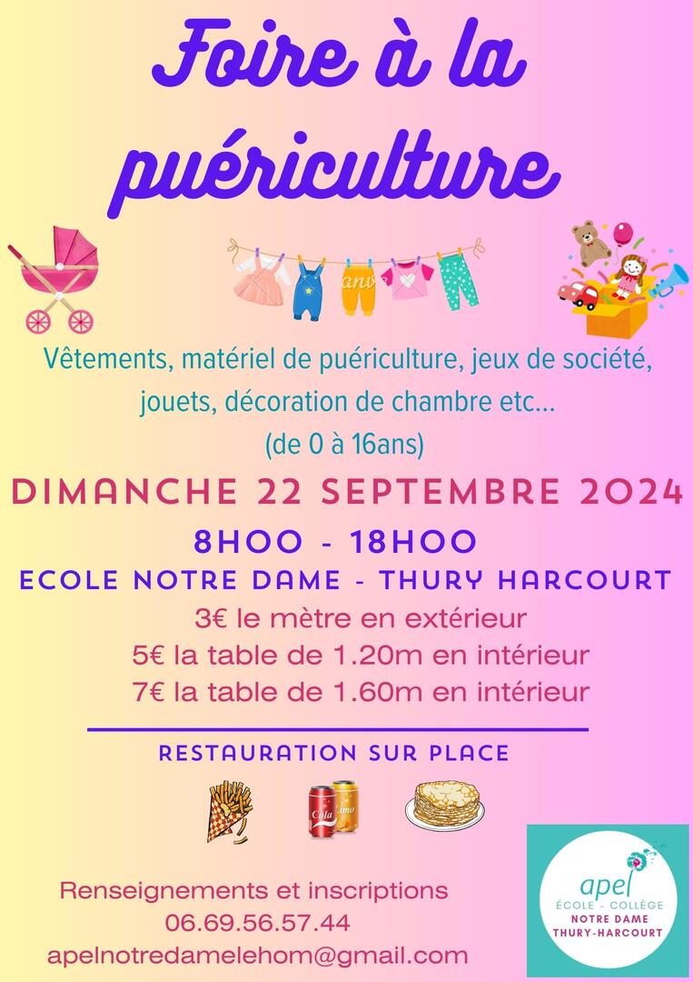 Foire puériculture APEL