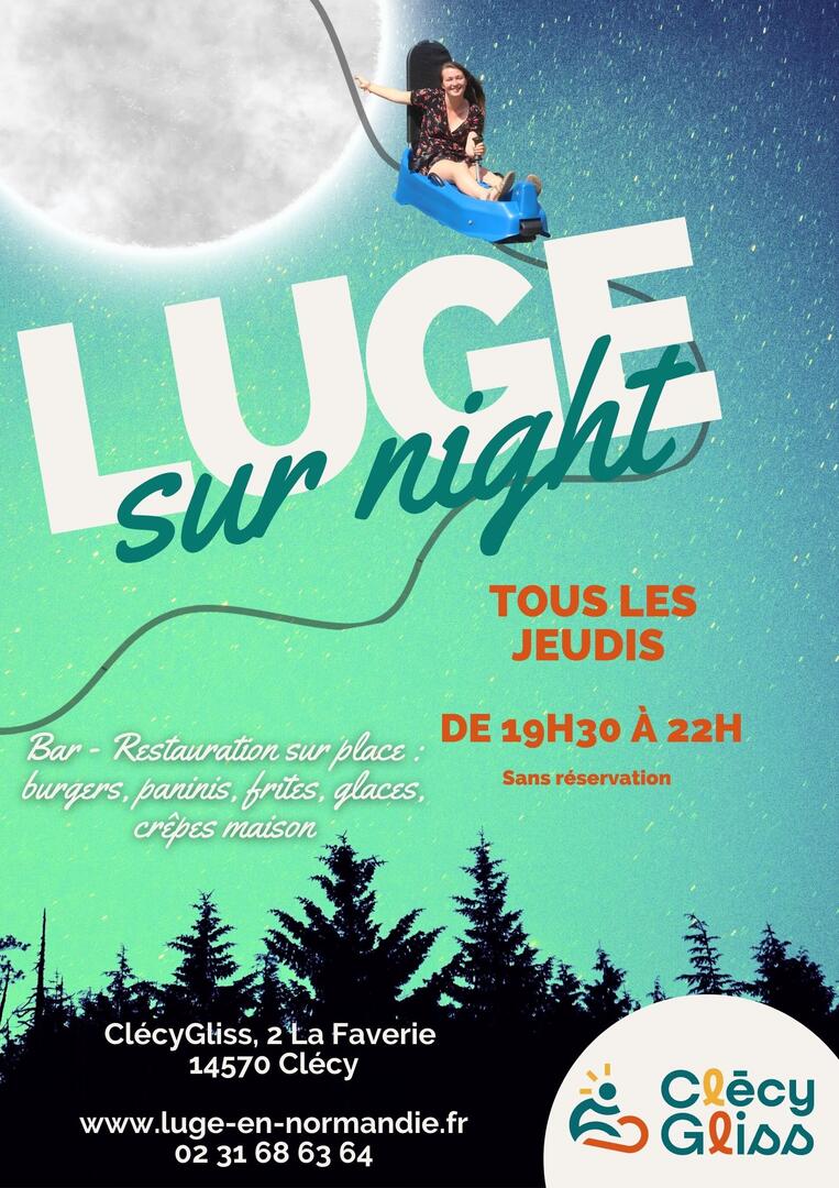 Luge sur night Clécy Gliss