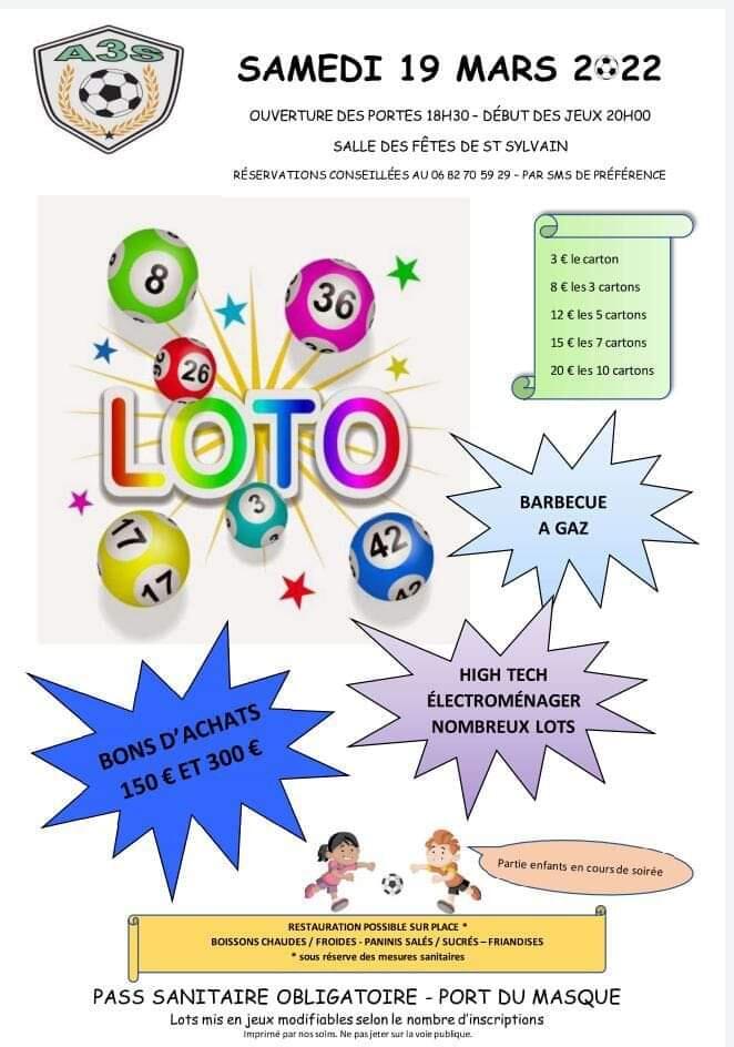 Loto Saint Sylvain @clubA3S