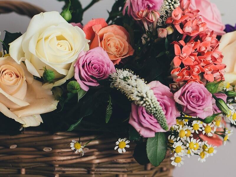 Panier fleur
