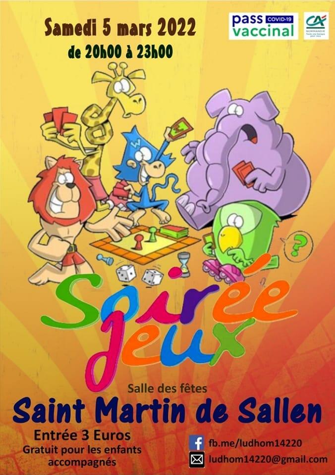 Soirée Jeux Saint Martin de Sallen 2022
