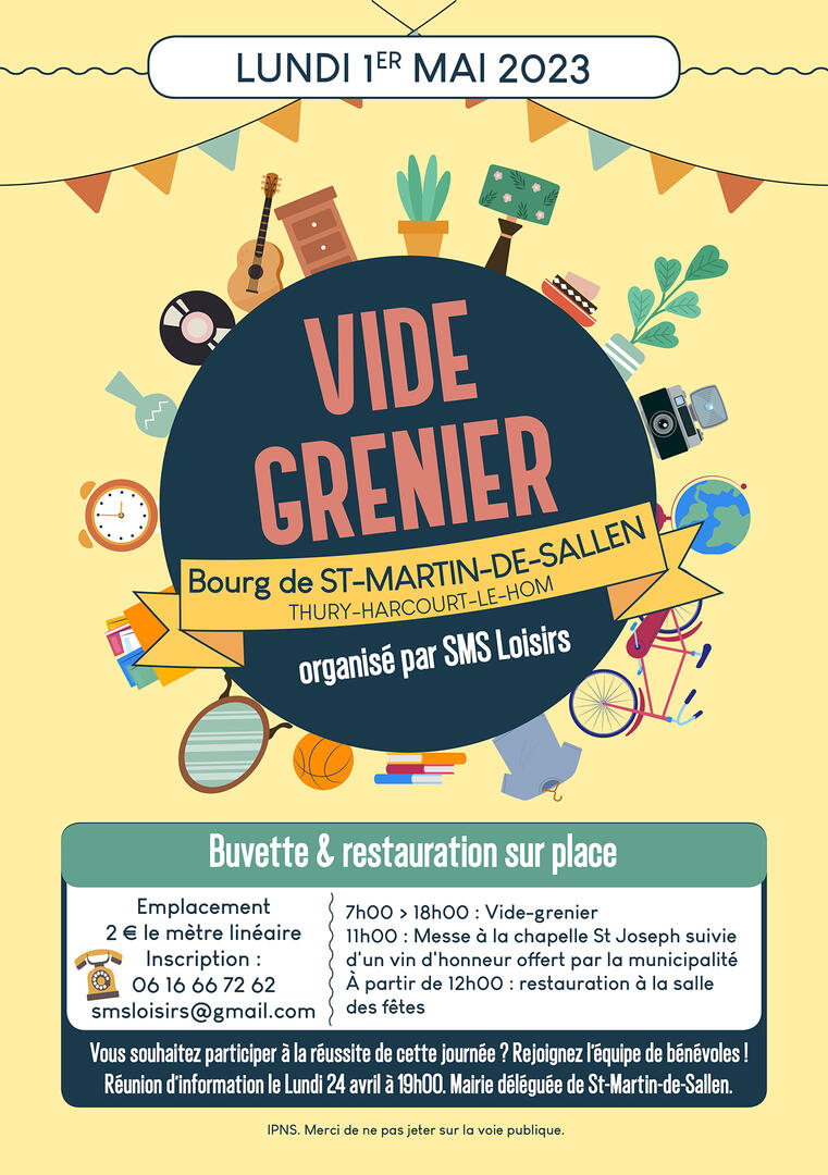 Vide Grenier St Martin 2023
