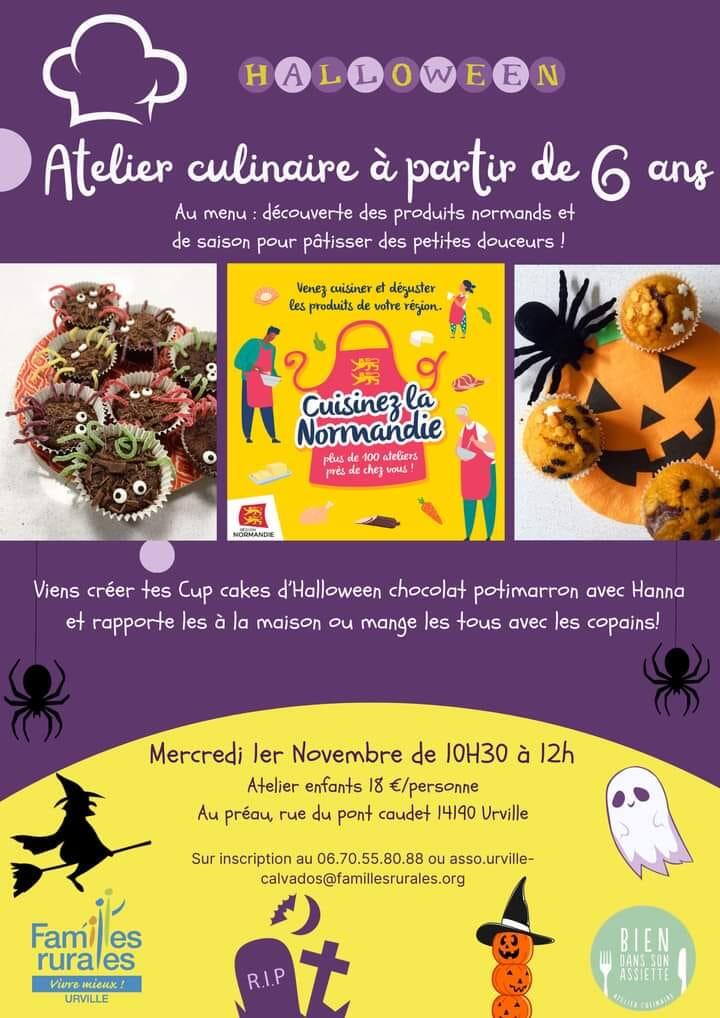 atelier culinaire halloween urville