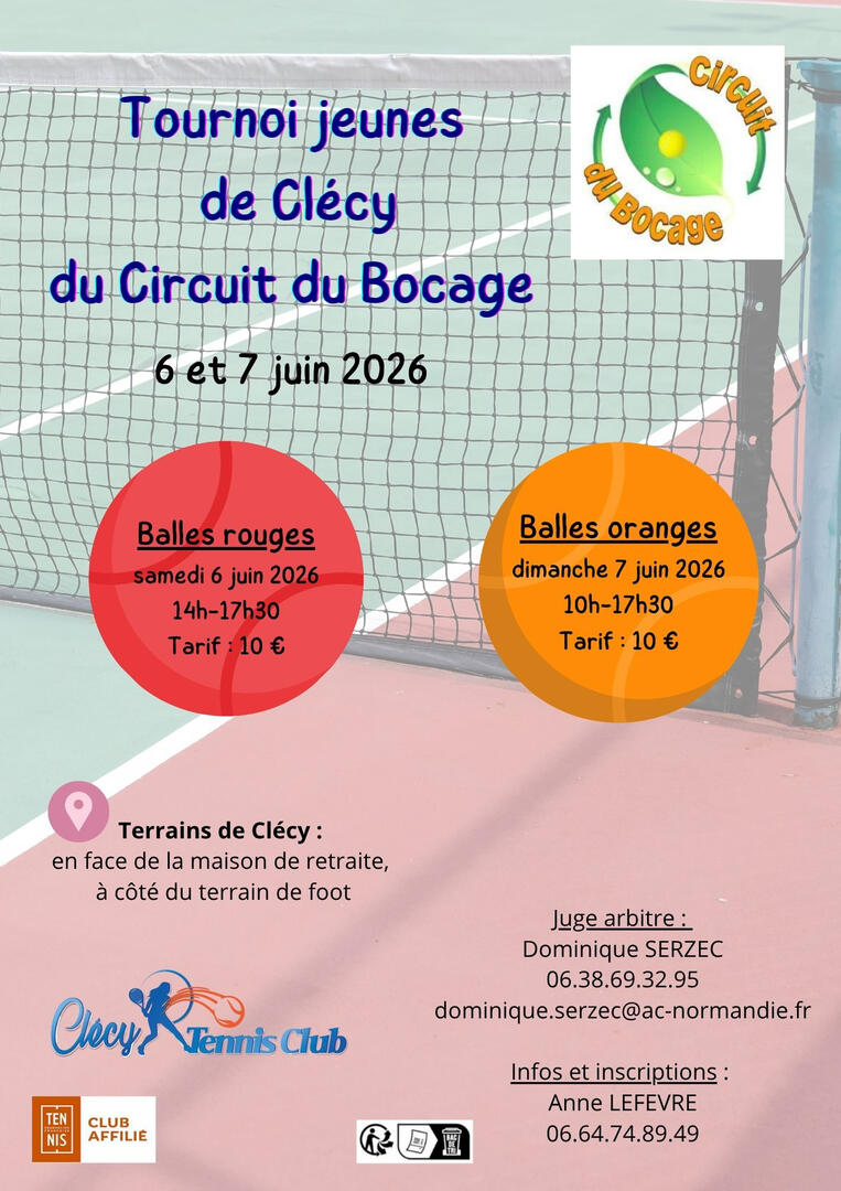 competition tennis circuit du bocage