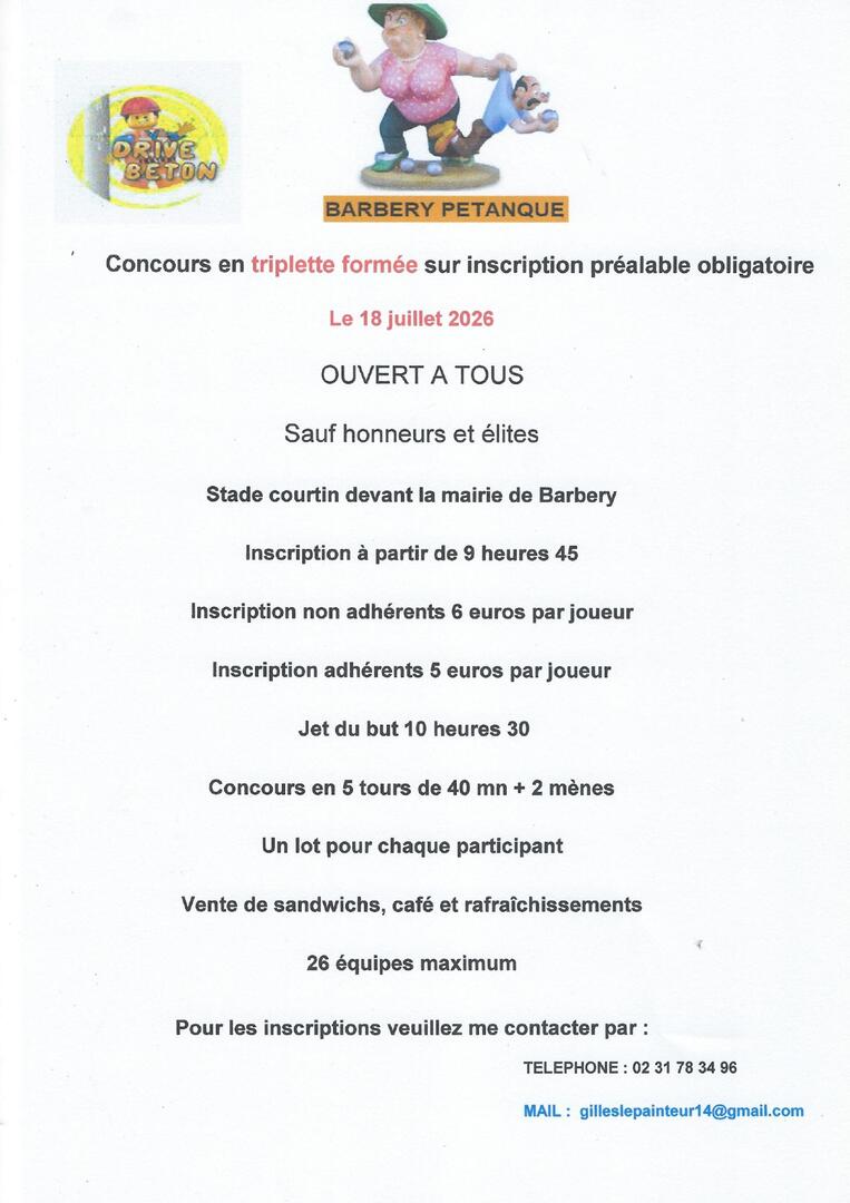 concours de pétanque
