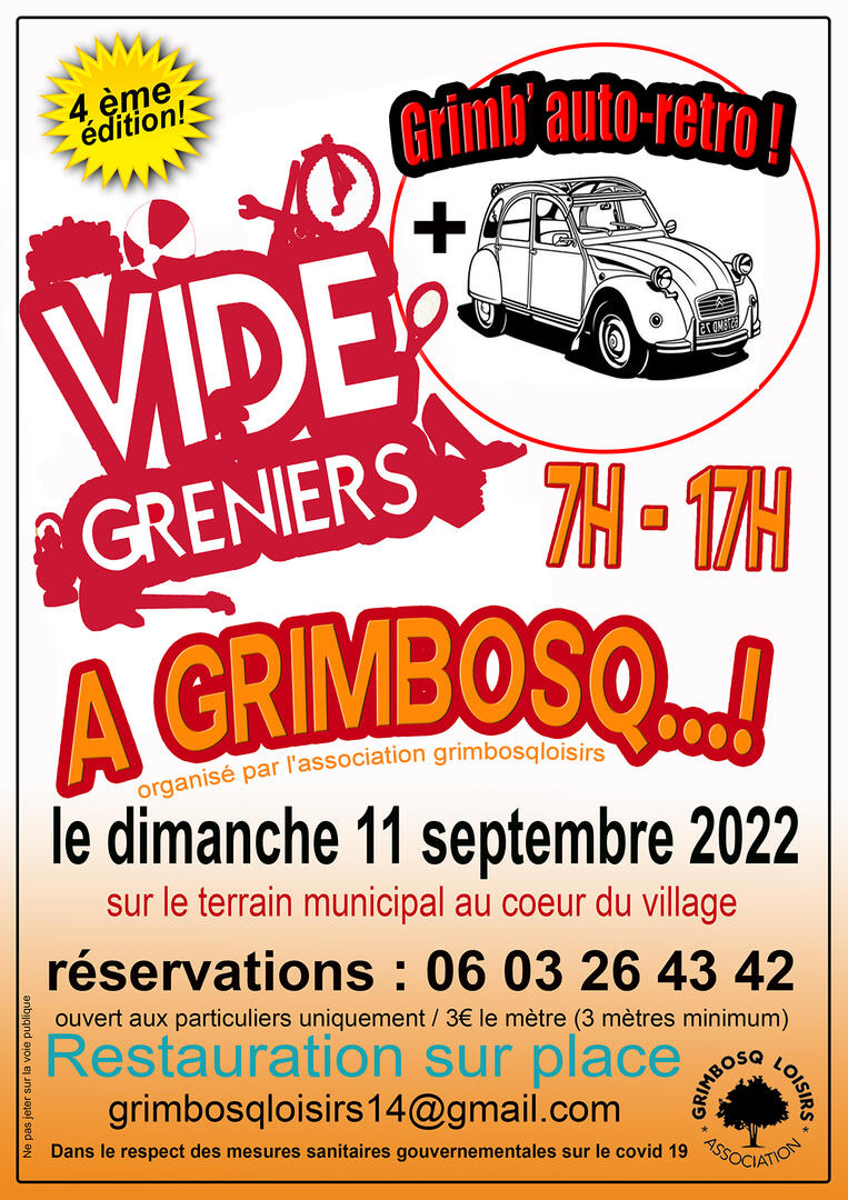 Vide Grenier grimb auto 2022