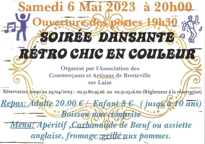 soirée dansante bretteville sur laize