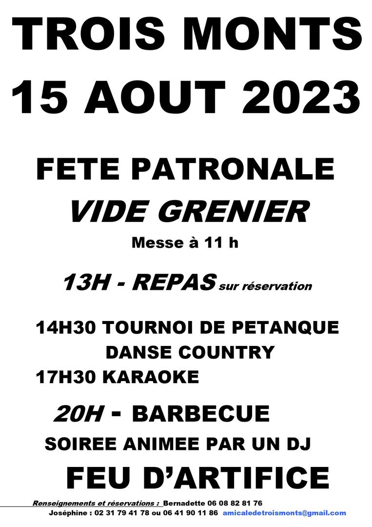 trois monts 15 août