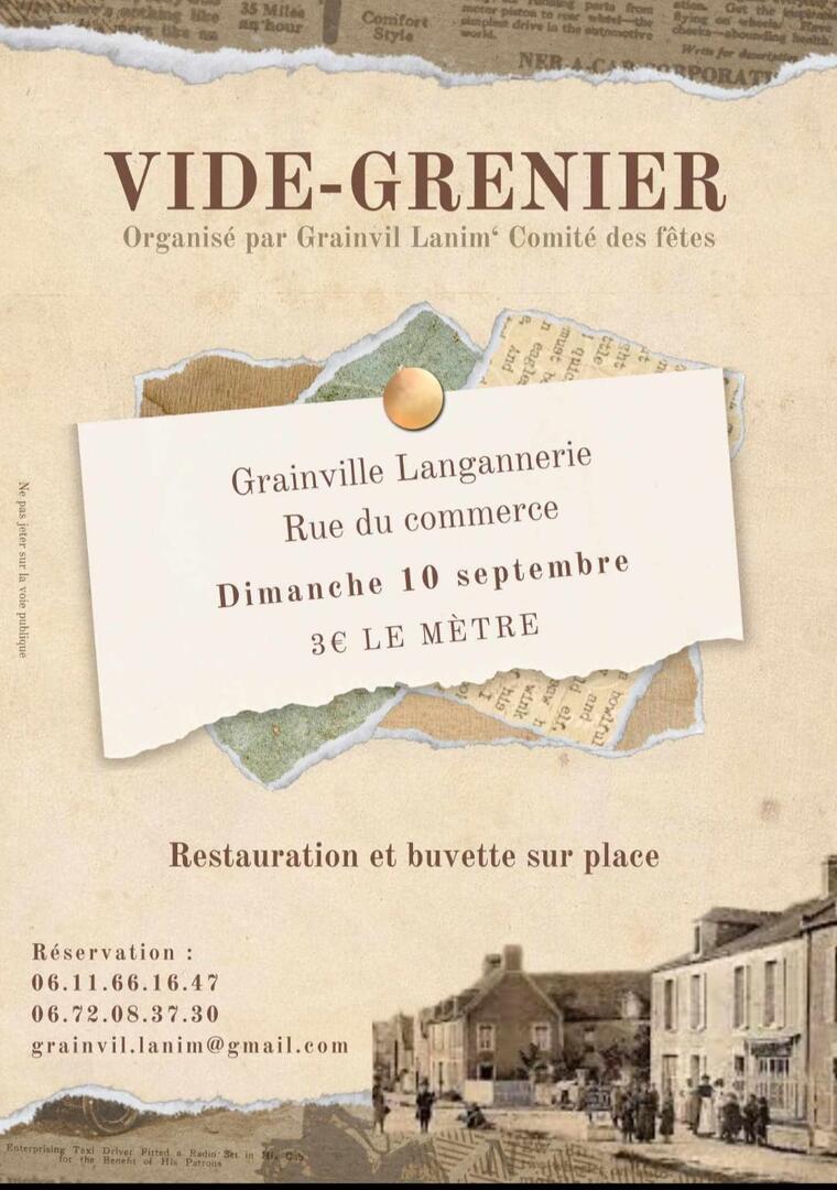 vide grenier grainville 2023