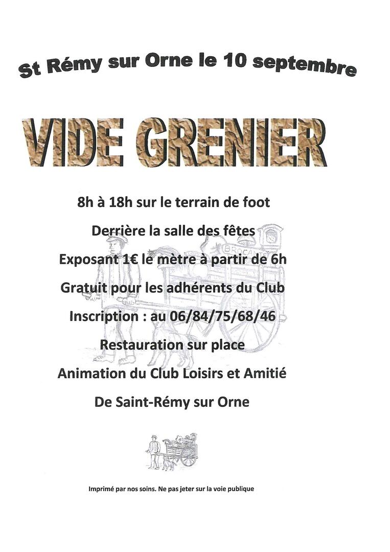 vide grenier st remy 2023