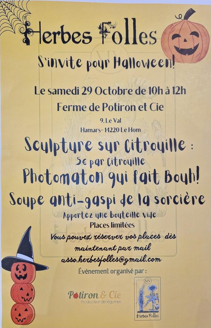Herbes folles fête halloween