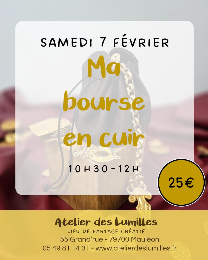 Atelier bourse en cuir