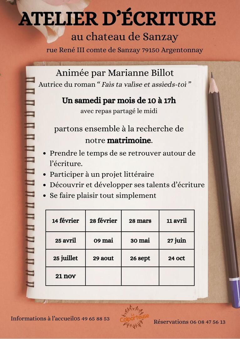 Atelier d'écriture