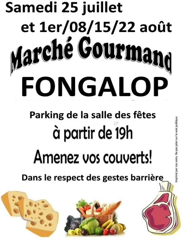 Affiche marché Fongalop 2020